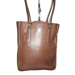 COACH 2001 Bonnie Cashin Legacy Brown glove tanned leather Leather Bucket Tote